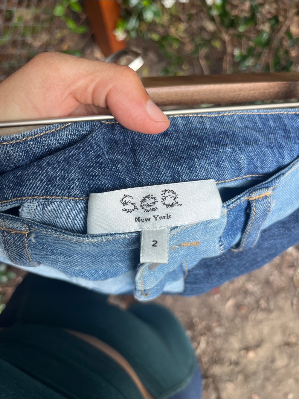 Sea New York Patchwork High-Rise Jeans - Multiple Blue Tones - Picture 2 of 6
